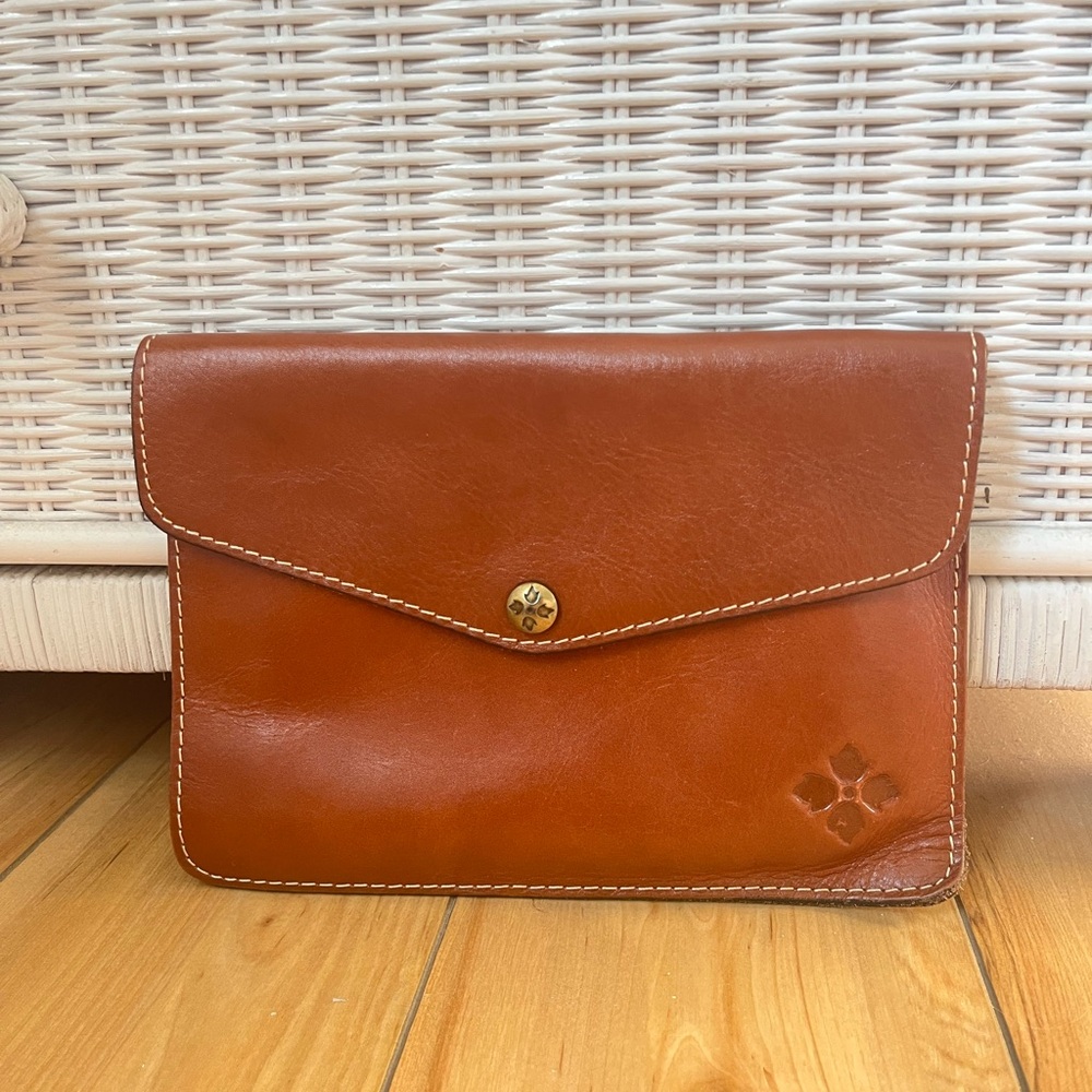 Patrisha Nash Leather Envelope Clutch Wallet